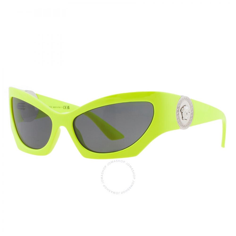 Versace Dark Grey Cat Eye Ladies Sunglasses Ve4450 541887 60