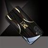 Black gold letters Durable PhoneCase Glass PhoneCase for Samsung Galaxy S26 S25 S24 S23 S22 FE Ultra Plus Men's style Business