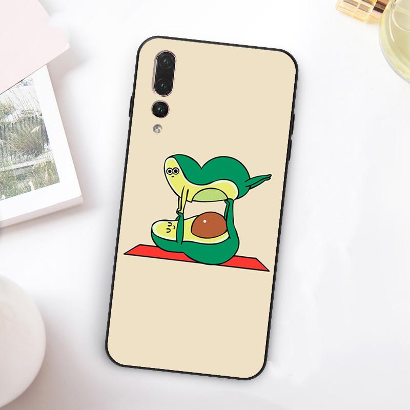 

Cute Avocado For Huawei Nova 5T 9 10 SE 7i 8i 11i 12i Y73 Y90 Y70 Y72 Y61 Y91 Y60 P20 P40 P30 Lite Case Huawei P40 Lite 4G