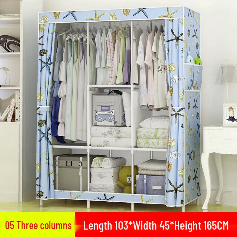 Yarui Fan Compact Dustproof Cloth Wardrobe for Dormitory