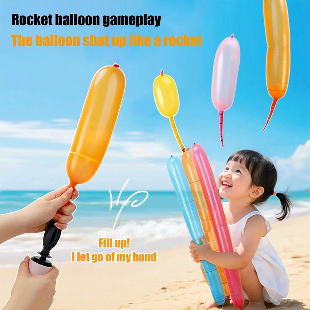 Flying Balloon 100 Pieces Holiday Toys Whistling Flying Party Balloons With Hand Pump For Boys Girls Park School Family