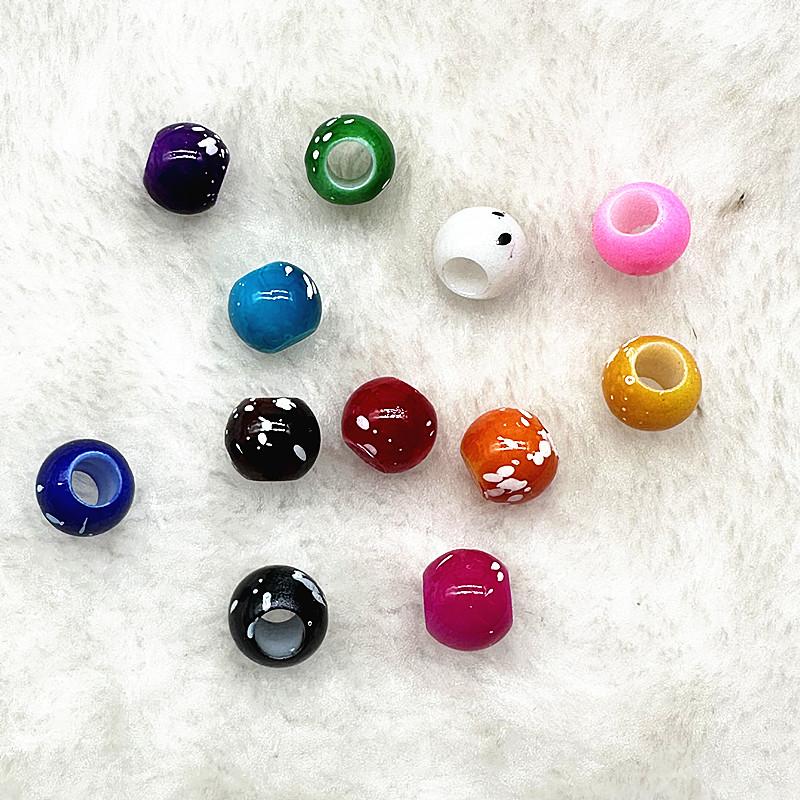 6X9/8x11mm Big Hole Acrylic Beads Spacer Loose Beads for Jewelry Making DIY Handmade Bracelet Accessories