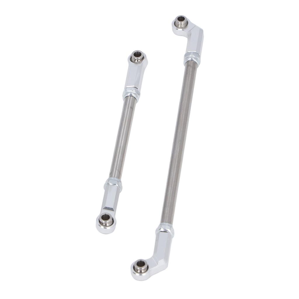 RC Steering Servo Linkage Kit 104mm Pull Rod Links and 7mm Joints for VP F10 1 10 Scale Car Model Silver