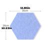 6pcs Creative Multi-functional Hexagon Felt Wall Sticker Photo Honeycomb Self-adhesive Wallpaper Home Office Boards Decoration