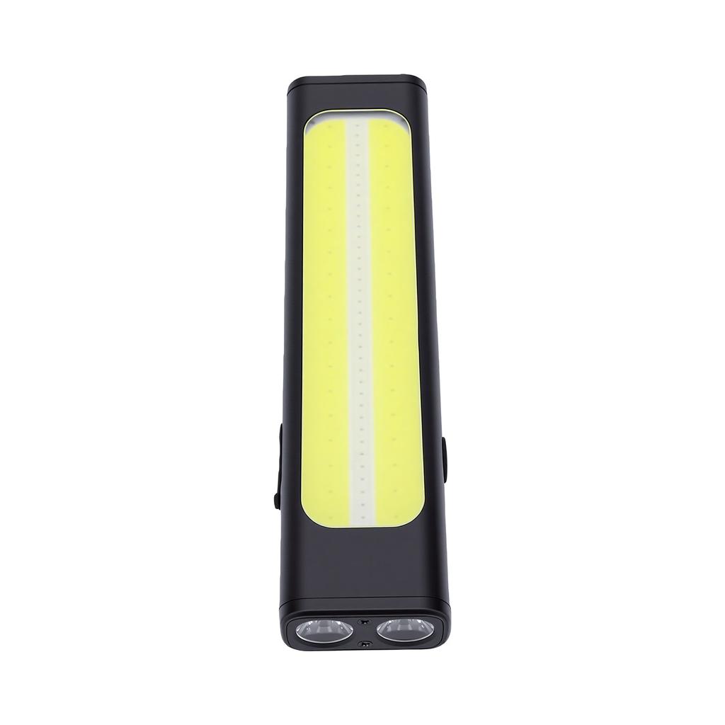 Rechargeable Flat Flashlight 11 Modes Water Proof COB LED Pocket Flashlight with Clip Magnetic Base for Camping Travel