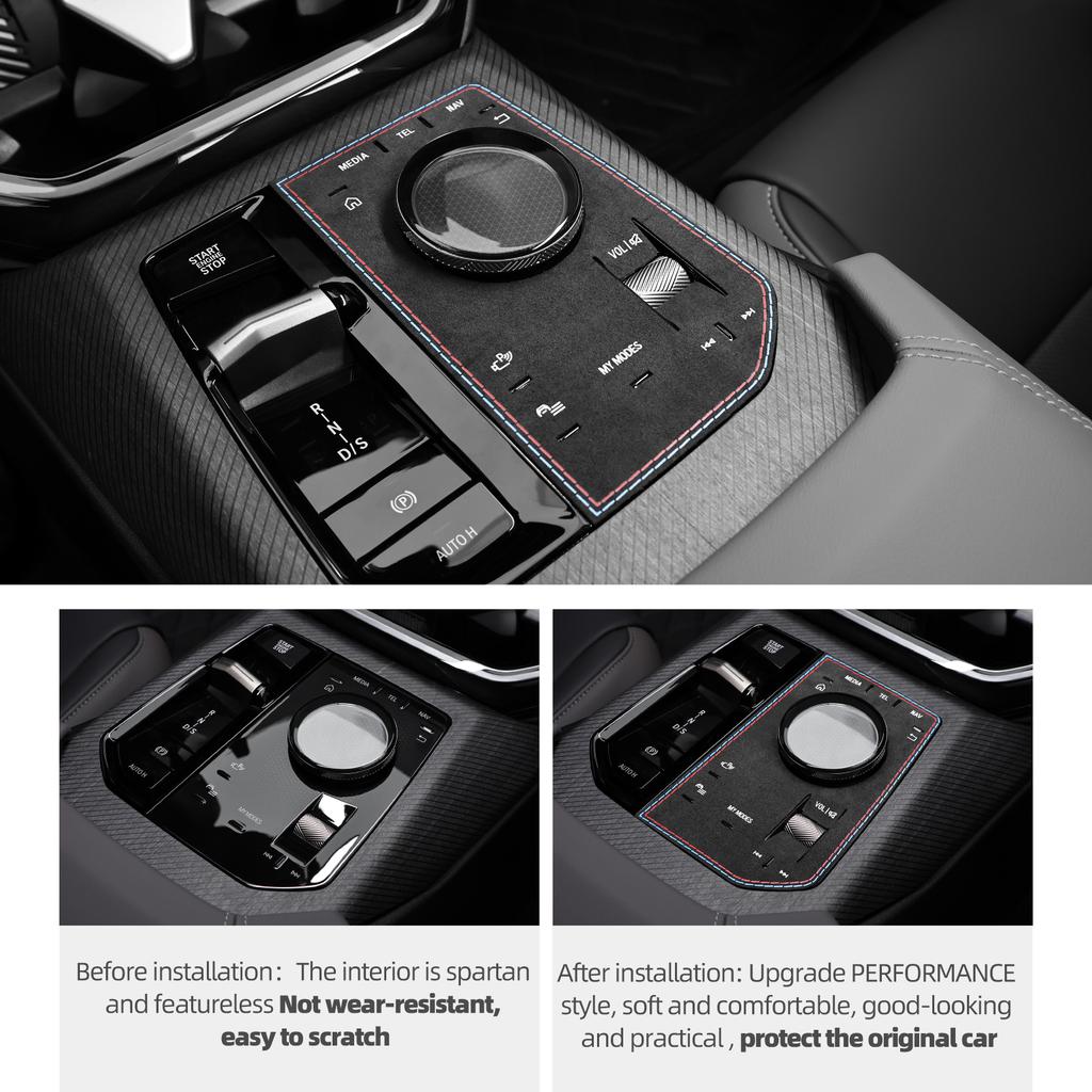 Carbon Fiber For BMW X3 G45 G48 2025- Auto Center Console Gear Shifter Panel Trim Stickers Tuning Decor Car Interior Accessories