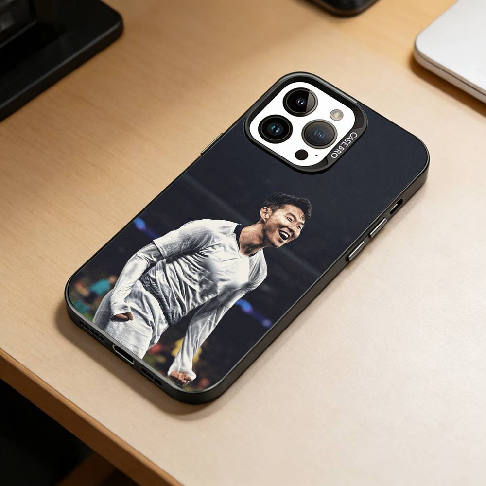 Football S-Son Heung-min Phone Case For iPhone 17,16,15,14,13,12,11 Plus,Pro Max,XS,Colorful Silver Phone case Funda Cover