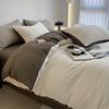 New 100% Cotton Washed Wrinkled Yarn Duvet Cover Set with Sheets Skin-friendly Breathable Bedding Set Quilt Cover Pillowcases