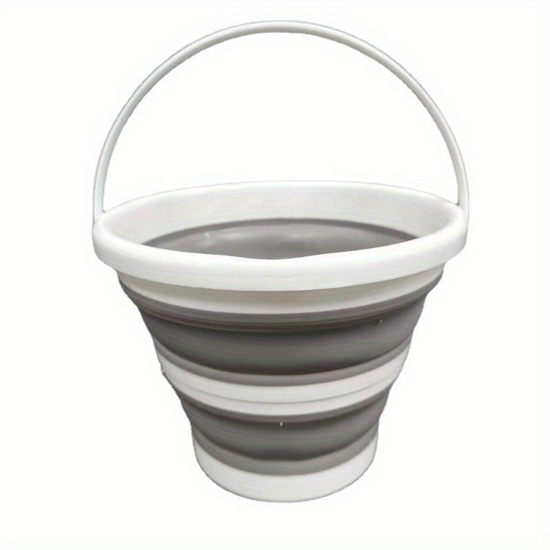 

Складное ведро с ручкой, ведро для уборки, складное ведро для домашнего использования, ведро для мытья автомобиля, переносное маленькое пластиковое ведро 10L серый