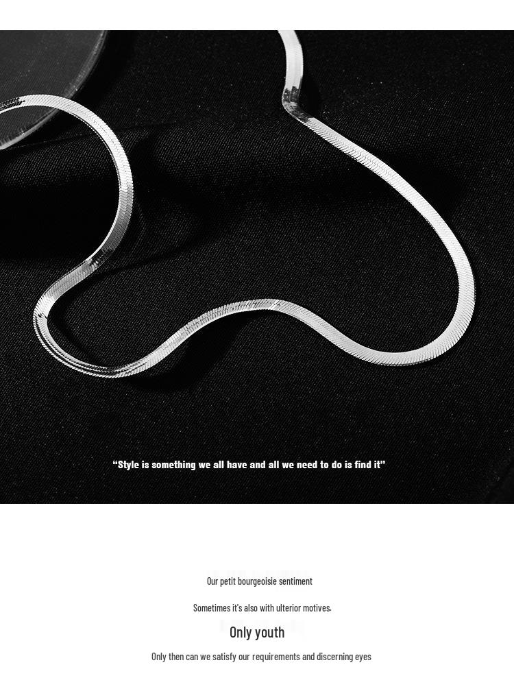 Elegant Layered Snake Bone Necklace for Women - Sweet, Cool, New Style Clavicle Chain