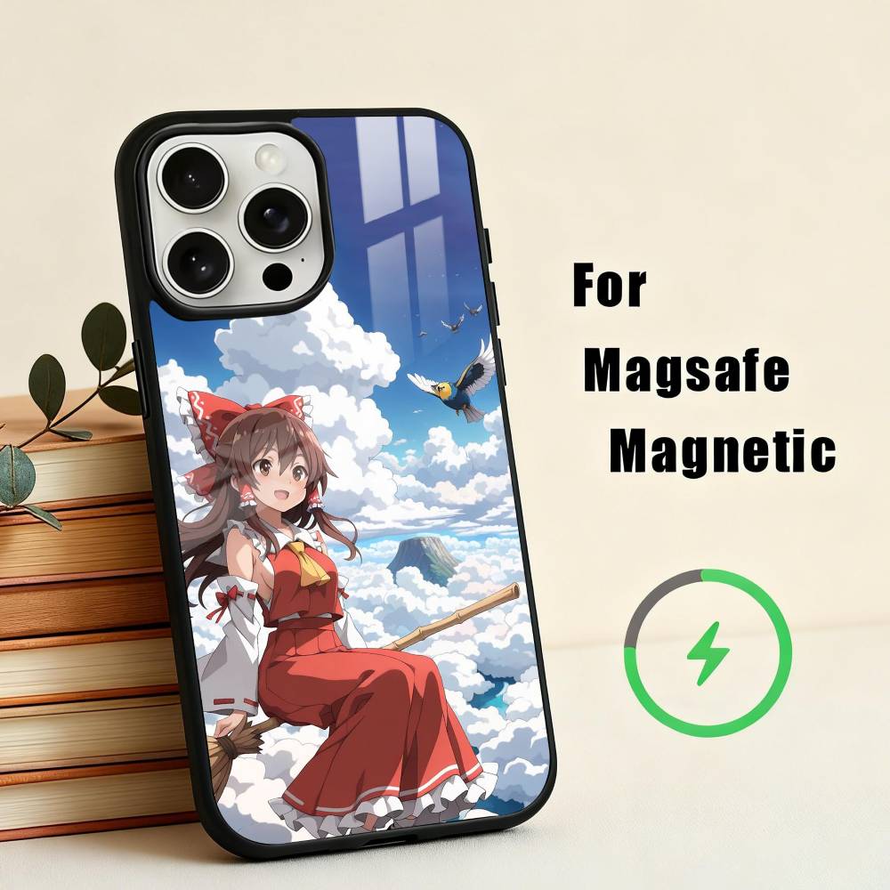 

H-Hakurei Reimu T-Touhou Phone Case For iPhone 17,16,15,14,13,12,Plus,Pro,Max for Magsafe Magnetic Wireless Charging iPhone15PRO