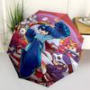 1pc Mega Man Automatic Folding Umbrella, Portable 3-Fold Design with 8-Bone Iron Frame, Outdoor for Fans, Travelers, Everyday Use, Gift Idea.Y077