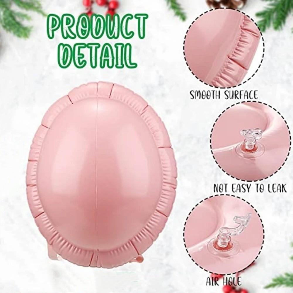 PVC Fake Pregnant Belly Spoof Santa Inflatable Beard Santa Suit Inflatable Belly  Stage Performance
