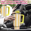 40oz Handle Car Mug Mug With Straw Car Cold Insulated Cartoon Kulo Water Cup