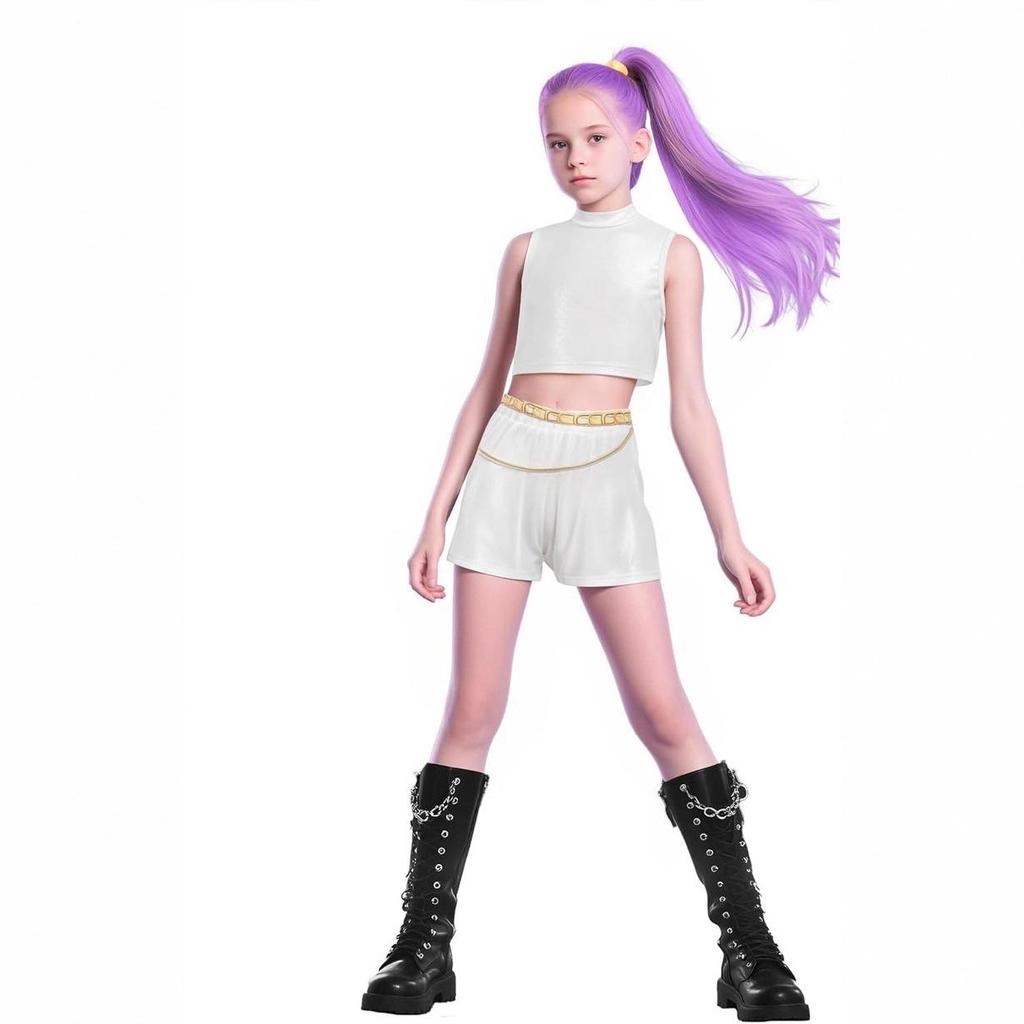 Completo 2025 Cacciatore di Demoni Squadra di Streghe per Ragazze - Set Coordinato Stile Pop Star Stampa 3D