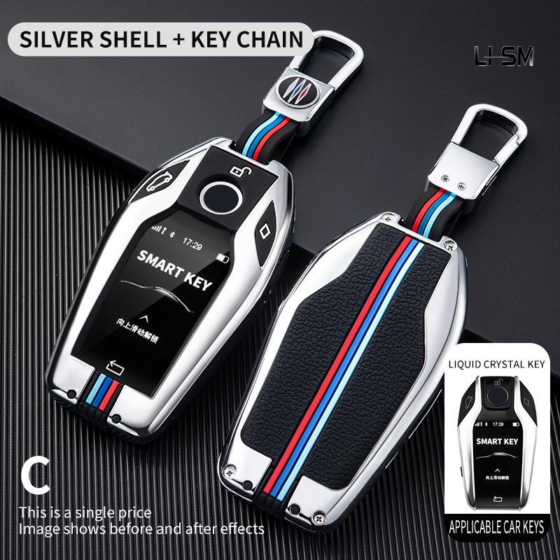 Custodia per Chiave Auto Copertura Portachiavi per Bmw Serie 1 3 5 7 X1 X3 X5 X6 X7 F30 G20 F34 F31 G30 G01 F15 G05 I3 M4 Serie Accessori Auto