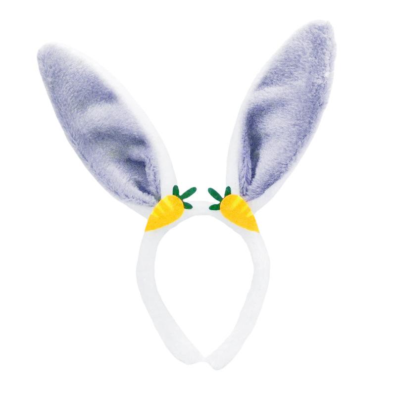 

Easter Cute Rabbit Ear Headbands Plush Bunny Ears Carrot Hairband Party Cosplay Costume Headwear Face Wash Hair Accessories Gift