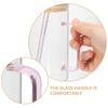 Clear Glass Cup with Handle Bamboo Lid Transparent Drinking Glass for Cold Hot Beverage Milk Water Juice Mug Beverage Juice Cup