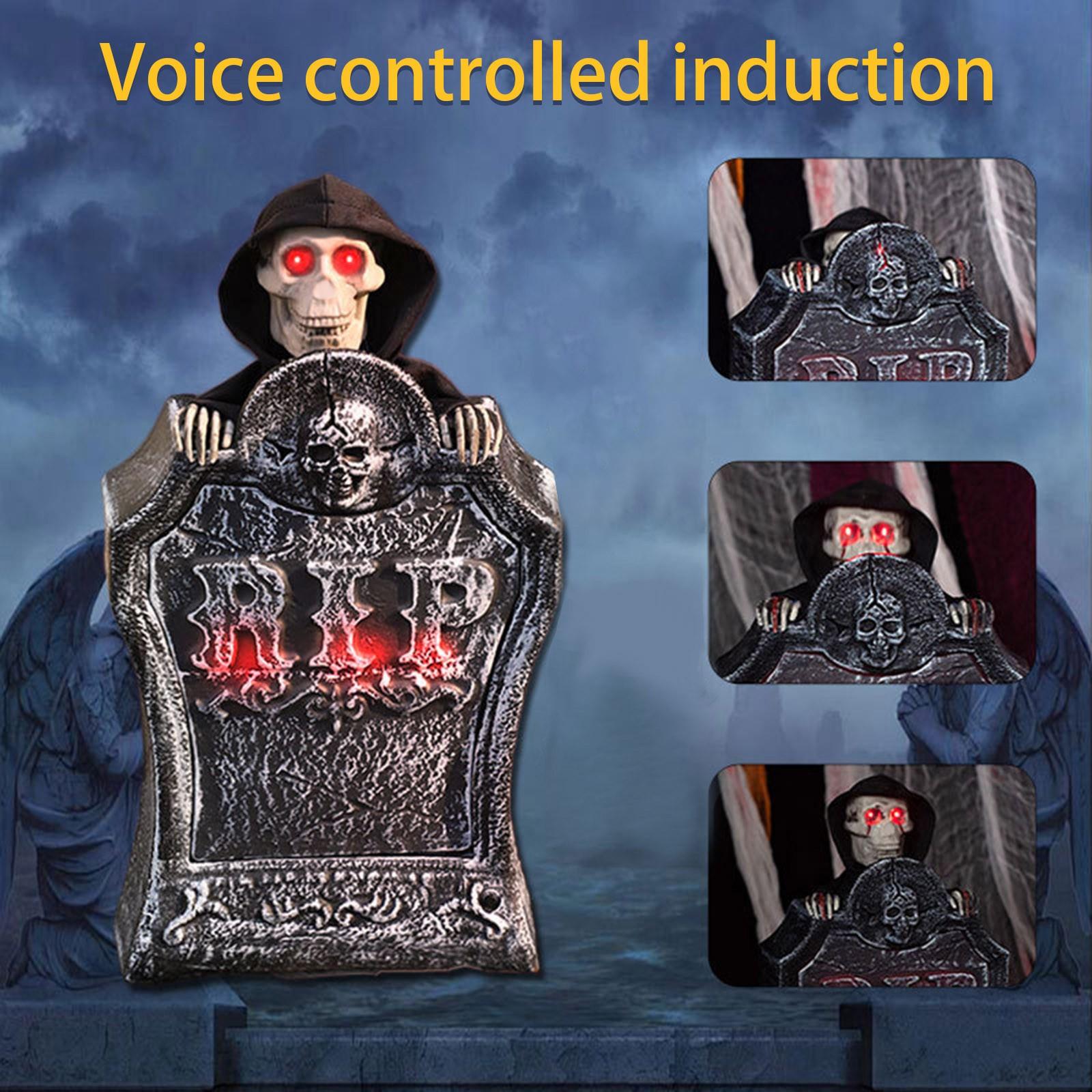 Украшение надгробия на Хэллоуин — фото 6