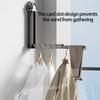 Space Saving Expandable Garment Rack With Practical Aluminum Frame Removable Adhesive Hook For Apartments Dorms