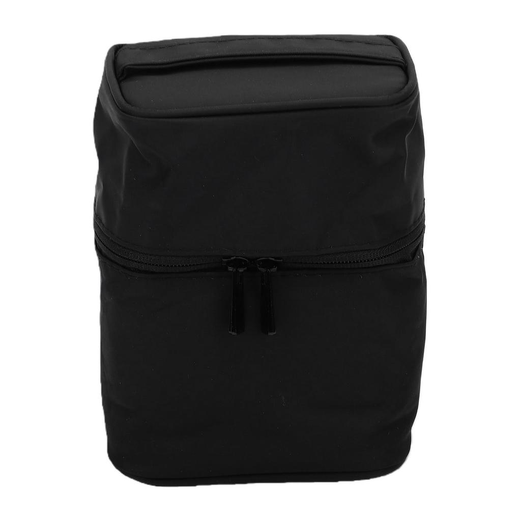 Stand Up Makeup Bag Water Proof Nylon Travel Cosmetic Organizer Portable Toiletry Pouch Black