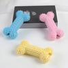 Hundekauknochen-Spielzeug Gummi-Stacheliger Knochen Welpen-Zahneinwachs-Spielzeug Hundezahnreinigungsspielzeug für Kleine Mittlere Große Rassen Aggressive Kauer
