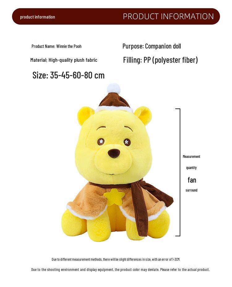 Cross-Border Winnie the Pooh Plush Doll: Children's Hug Pillow