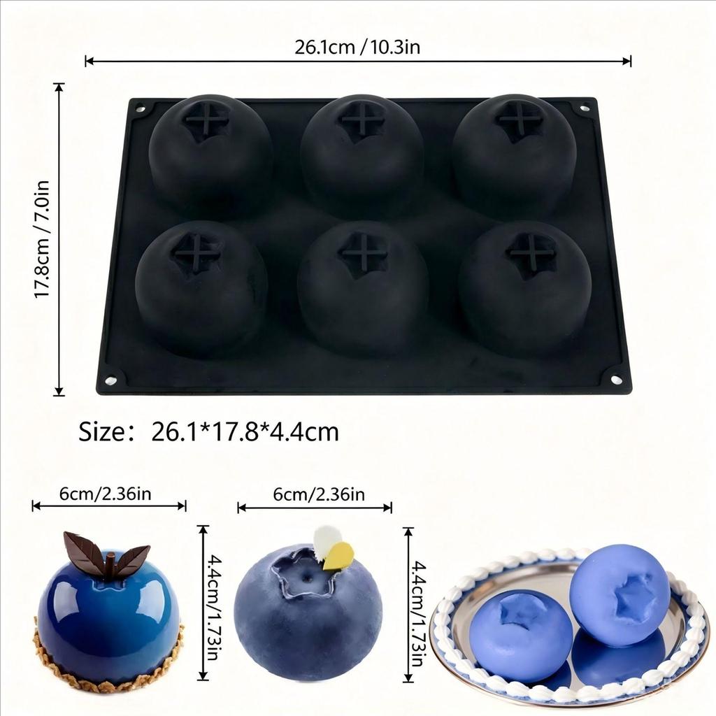Přeshraniční Víceúčelová Silikonová Forma na Dort Mousse z Malin, Snadné Vyjmutí, Odolná vůči Teplotám.