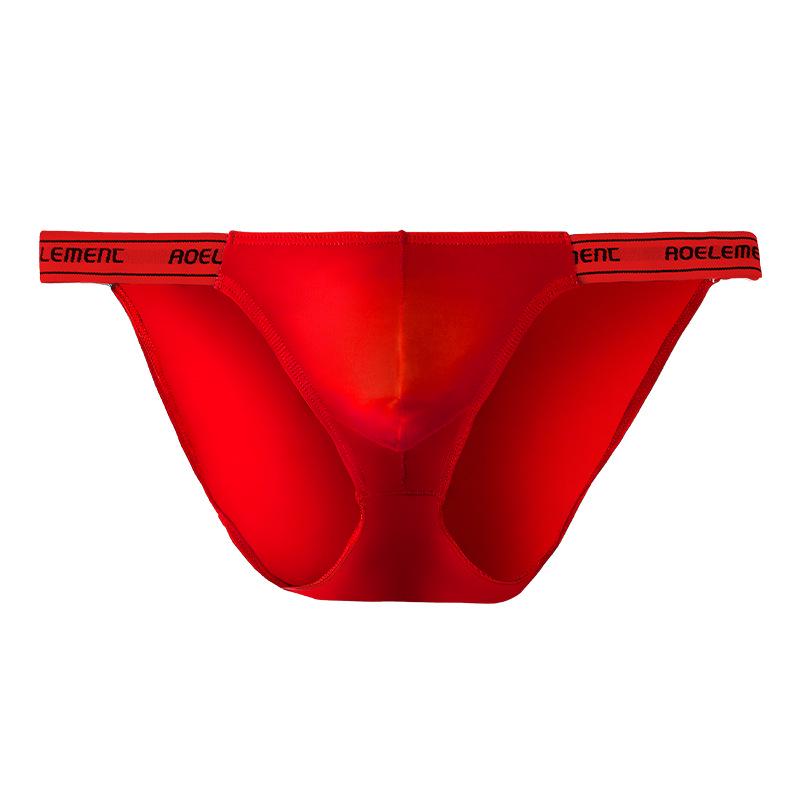 Men's Low Waist Ice Silk Thong: Elastic, Sexy, High Cut, Comfortable Sports Underwear