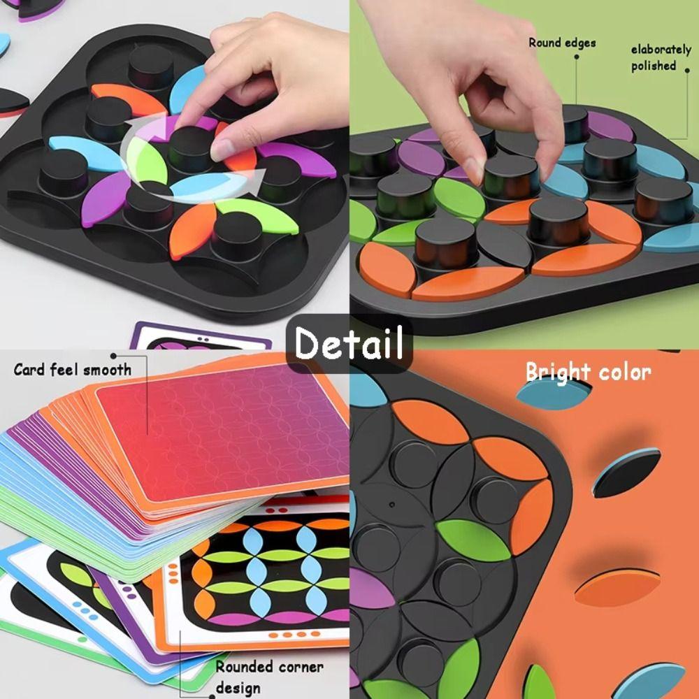 Multiplayer Tangram Educational Toys Interactive Color Matching Board Game  Kids Children