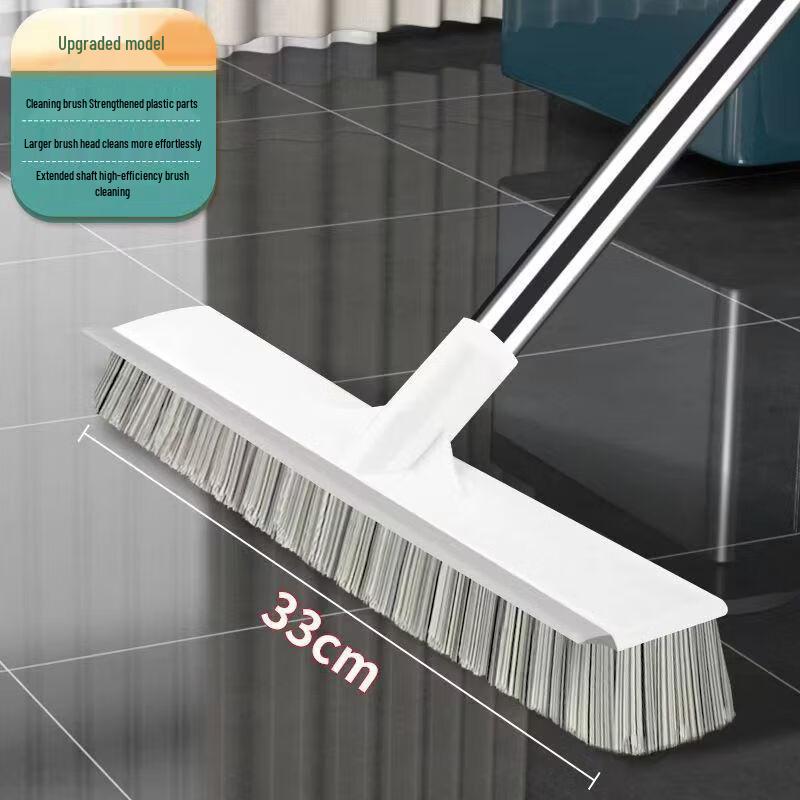 Badezimmer-Boden- und Fugenreinigerbürste mit langem Stiel