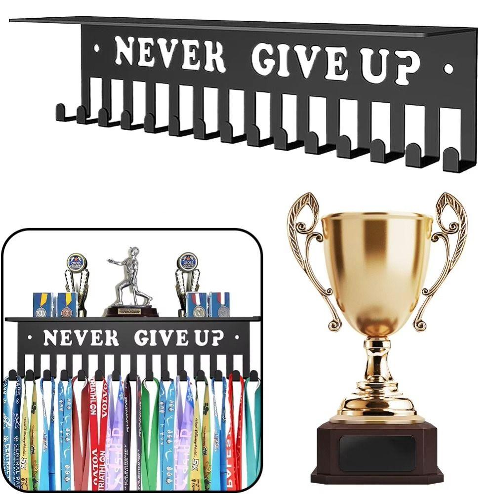 Wall Mounted Medal Hanger Holder Large Capacity Ribbons Medal Display Soccer Karate