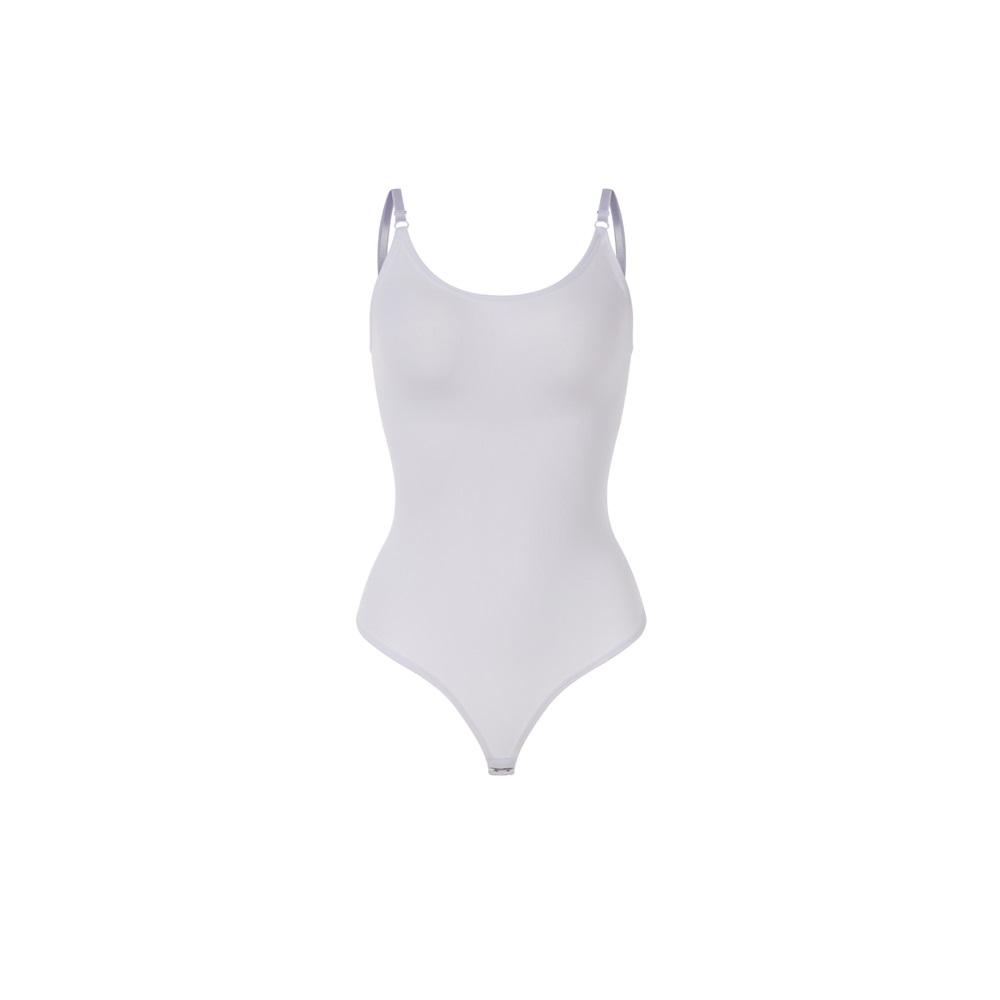 Dames naadloze shapewear bodysuit Buikcontrole Billift Grote Maten Spaghetti bandje Tanga Bodysuit