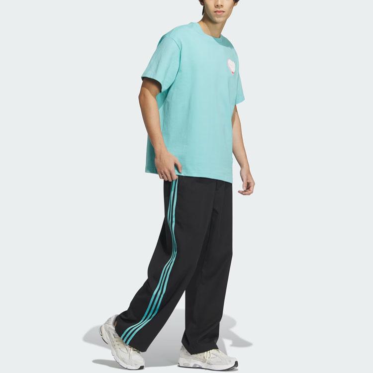 Adidas Originals V-Day Short Sleeve Tee Unisex Tops Mint-Green JE3471