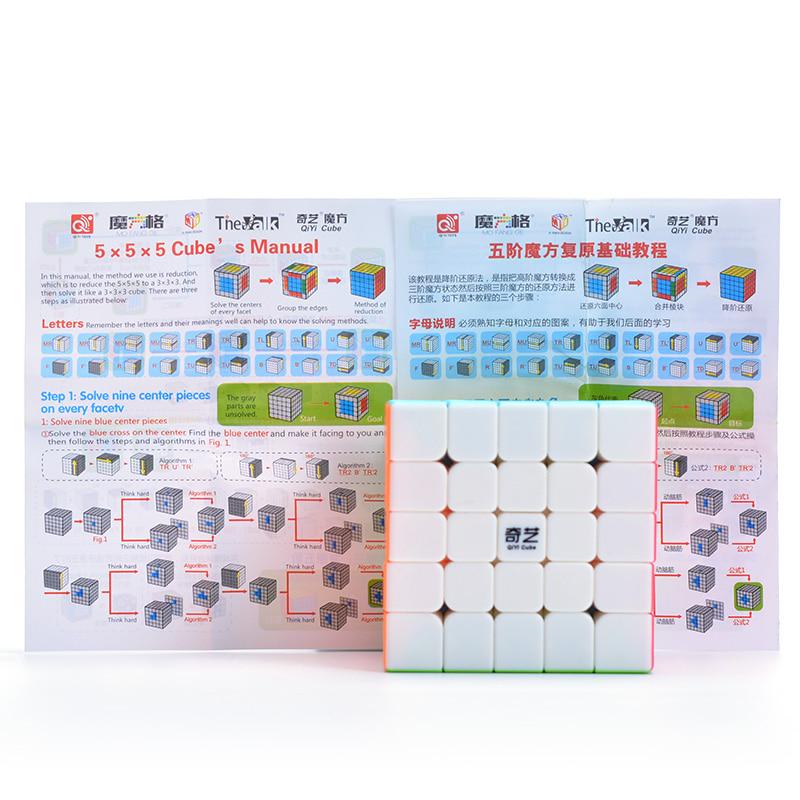 Megamins Professional 5x5x5 Speed Magic Cube Puzzle Stickerless Neo Cubo Magico Fidget Cube  Education