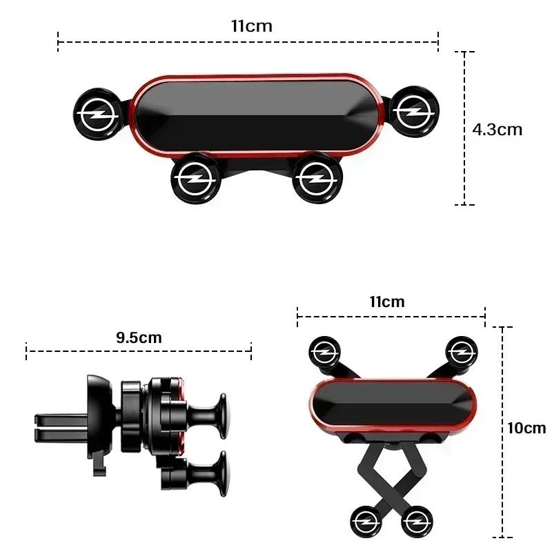 AAAYT1 Supporto per Telefono da Auto con Gravità Accessori Auto Per Opel Astra H J G K Insignia Corsa C D Vectra C B Meriva a Zafira Trailer Vivaro