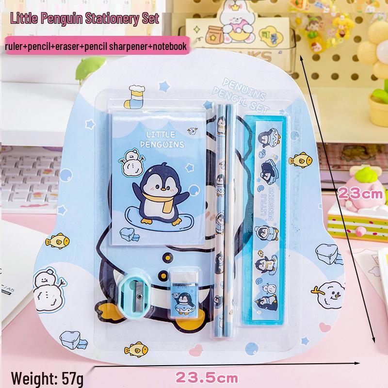 Kids' Six-Piece Stationery Gift Set for Birthdays, Children's Day, Kindergarten Prizes, or Christmas