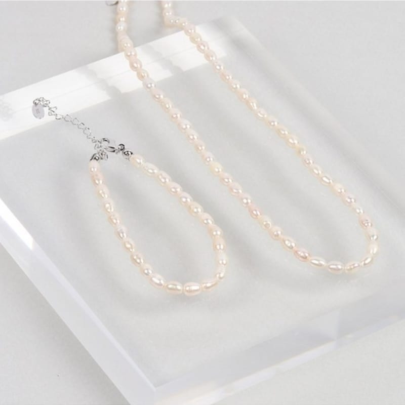 Dana Burton [925 Silver] Mystic Freshwater Pearl Bracelet_4mm Pearl