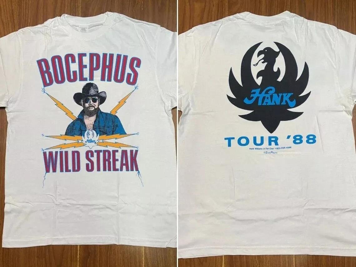 Hank Williams Jr 1988 Bocephus Wild Streak Tour 88 Music Concert T-Shirt M