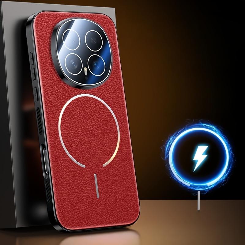 High-End Luxus Leder mit Litschi-Textur für Magsafe Hülle für Honor Magic 8 Pro 8 Magnetisches kabelloses Laden Kameraschutz Stoßfeste Hülle Funda