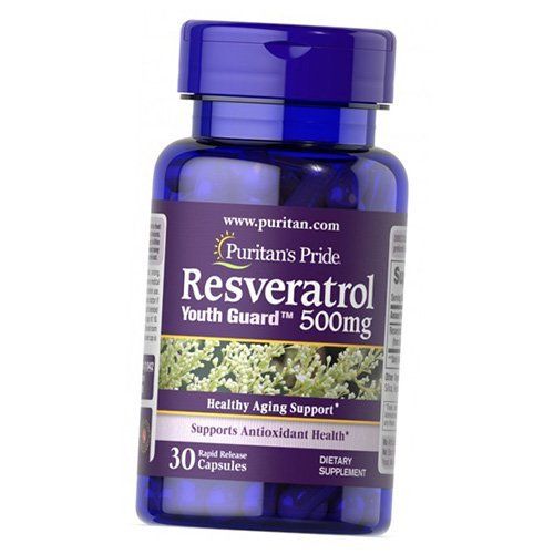 

Ресвератрол, Resveratrol 500, Puritan s Pride (70367020) 30caps