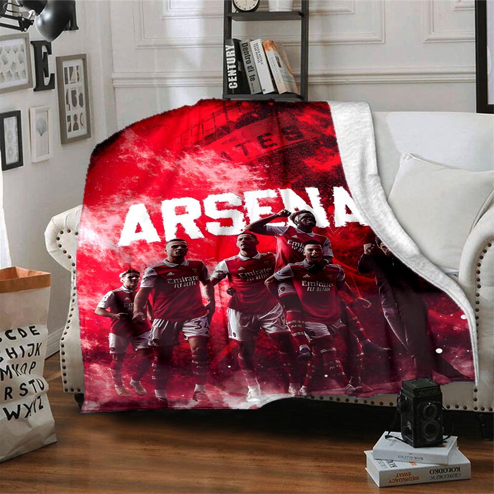 1pc A-Arsenal Blanket, Gift, for Men and Women, Soft Blanket, Good for Sofa Bed Couch Travel, Lightweight Flannel Blanket