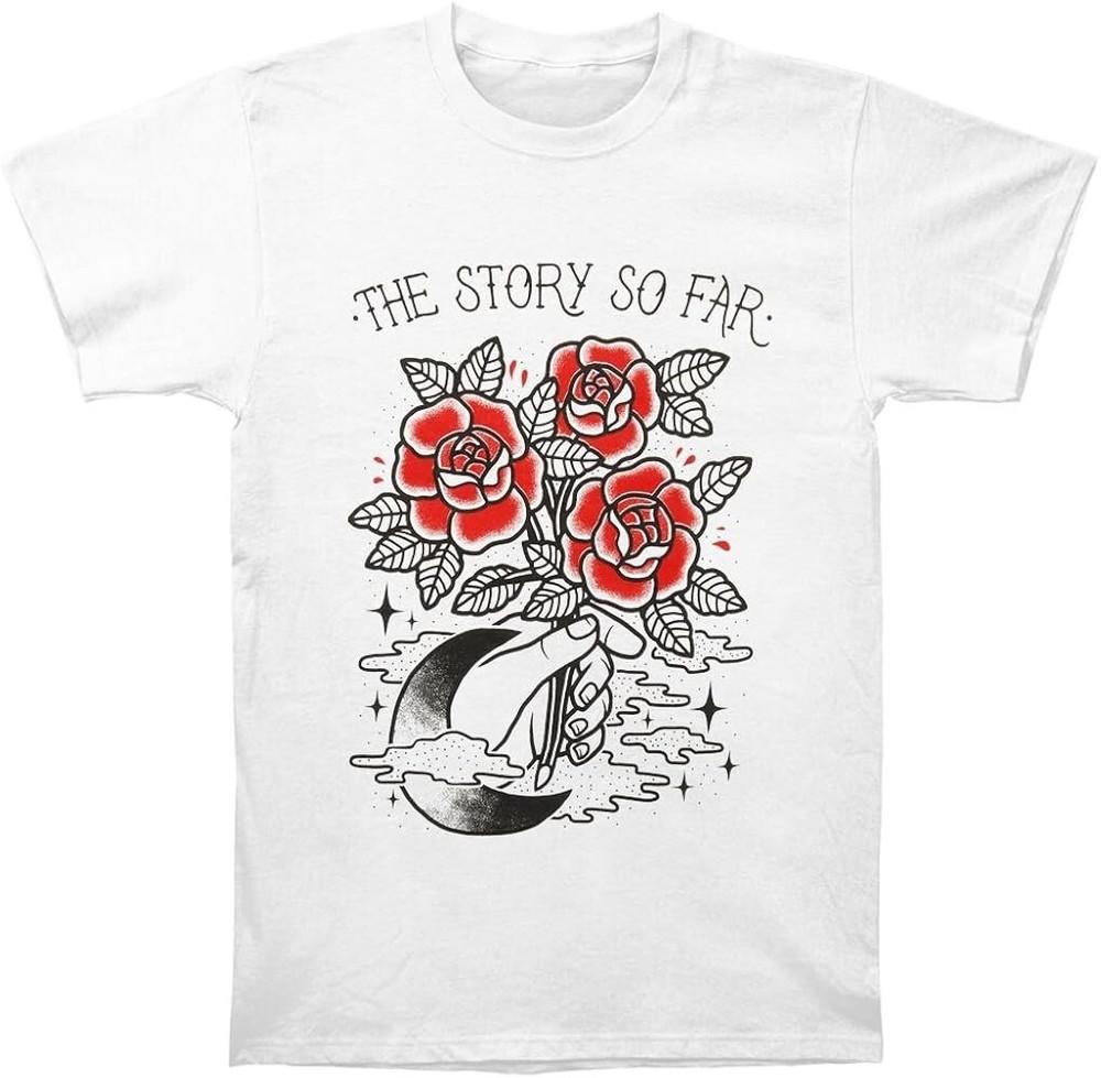 Горячая Футболка с коротким рукавом  История до сих пор  Белый цвет Все размеры   NI437 Унисекс Футболка S