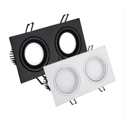Recessed Double LED Dimmable Downlight COB 7w 9w 12W 24W Spot Light Decoration Ceiling Lamp AC 110V 220V