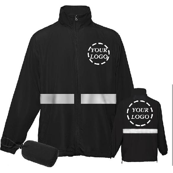 YOWESHOP Светоотражающая легкая тонкая ветровка Hi Vis, защита от солнца, куртка безопасности для строителя X-Small