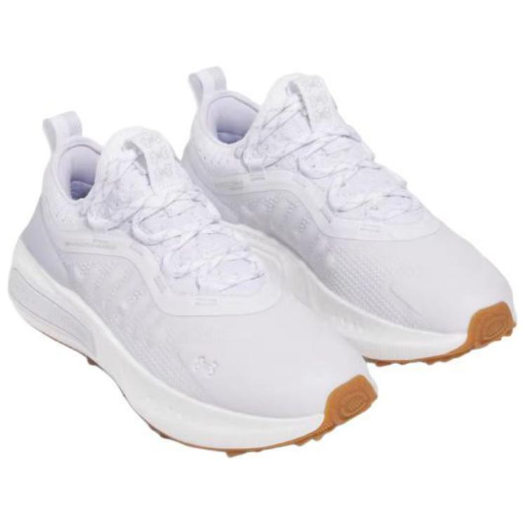 Under Armour Cushioning And Abrasion Resistant Coverage Low top Golf Shoes Women's White Sneakers 3028244-100