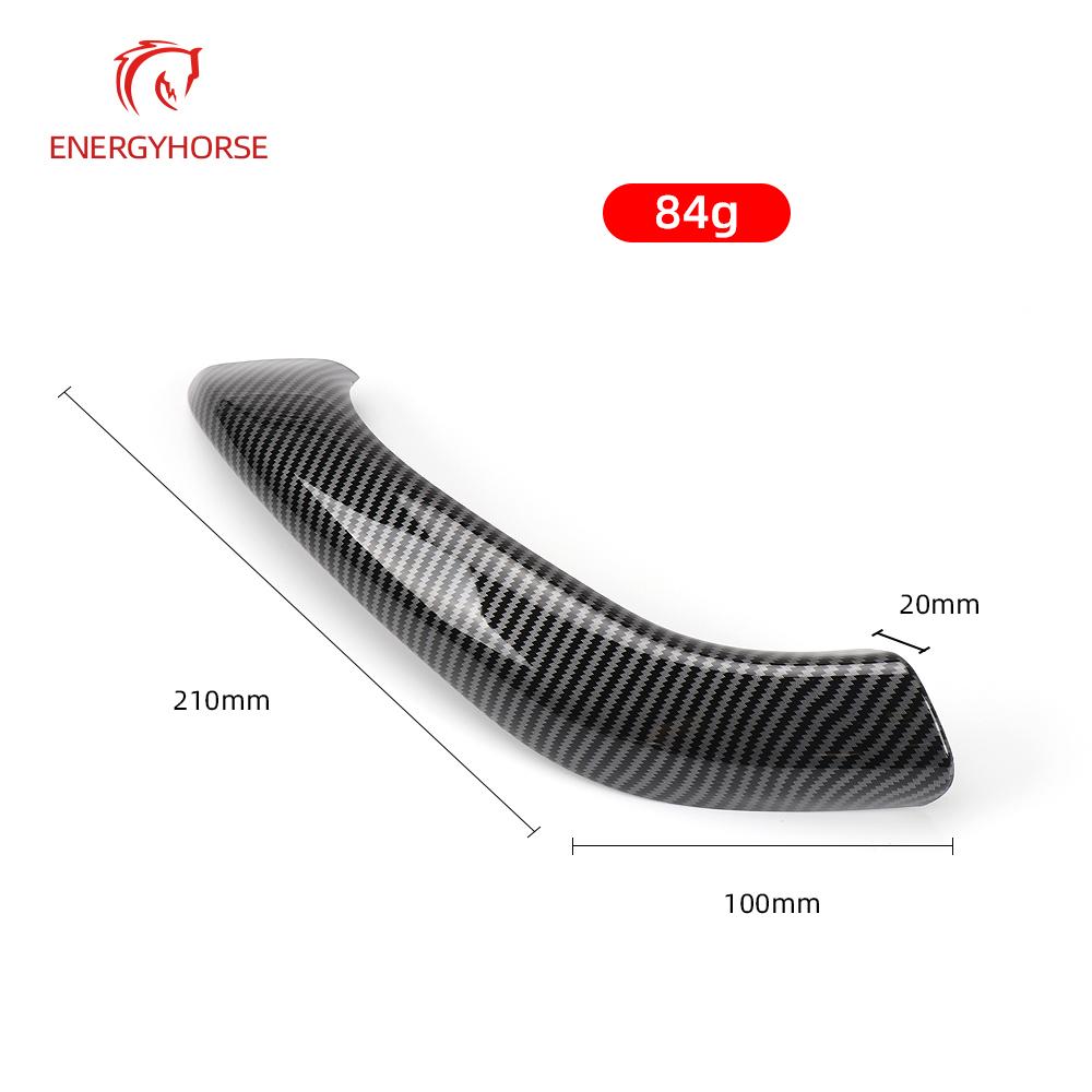 Carbon Fiber Chrome Car Interior Door Pull Handle Cover Trim Replacement For BMW X1 X2 F48 F49 F39