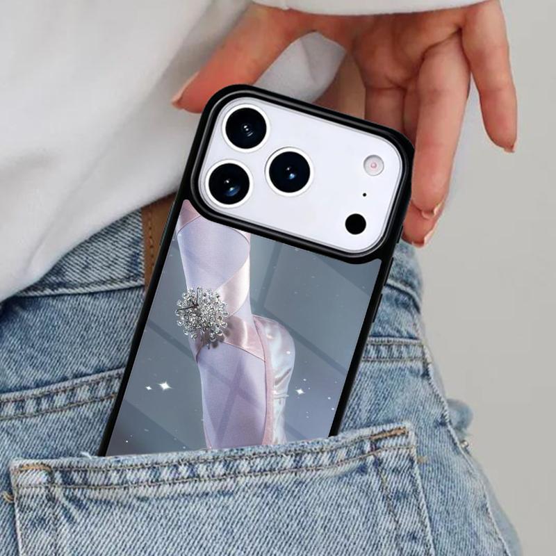 Ballerina girl Pointe Ballet Slippers Shoes Phone Case for iPhone 16e 15 14 13 12 17 Pro Max Plus Air 17pro Cover Coque
