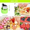 27 Pack Vegetable Cutter Shapes Set,Mini Cookie Cutter, Naisfei Mini Cookie Cutters Fruit Cookie Pastry Stamps Mold for Kids Baking