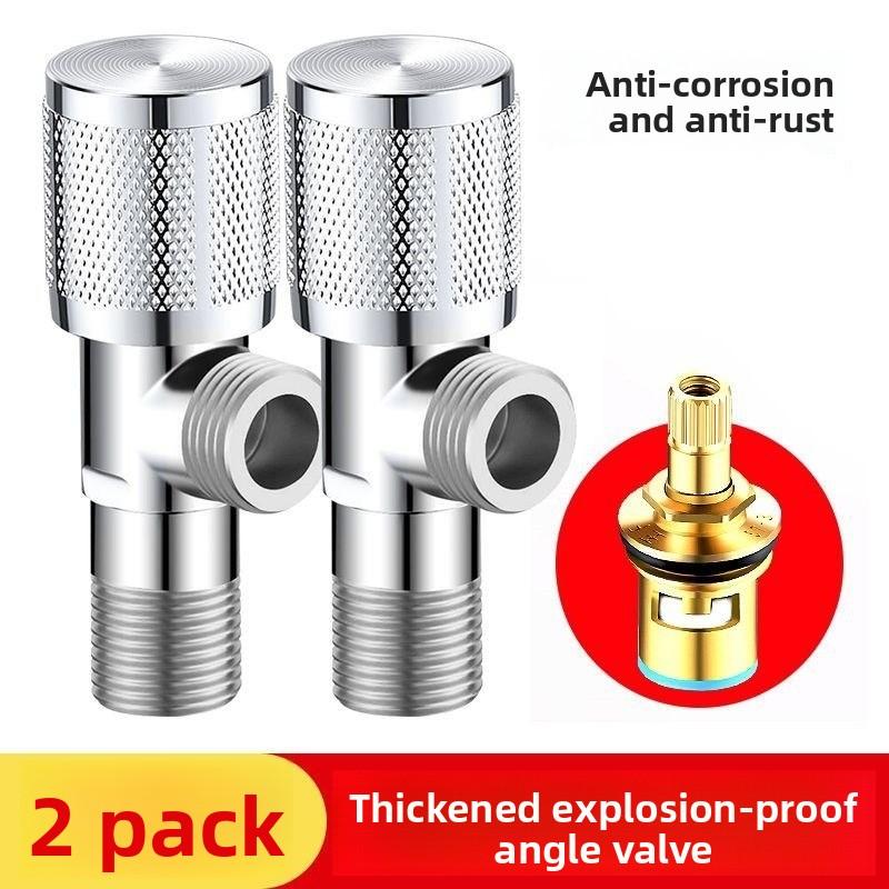 

3/4 Faucet Inlet Valve G1/2 Brass Triangle Valve Heater Water Stop Valve Bathroom Toilet Washing Machine Universal Switch